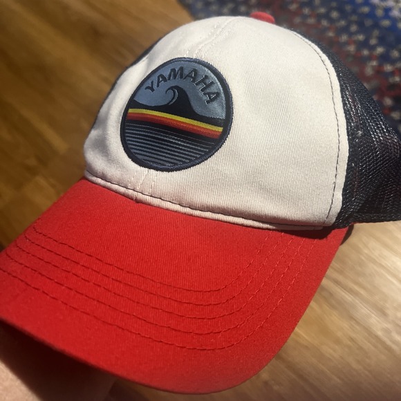 Yamaha Sunset Wave Hat- Adult Adjustable Trucker Hat - Picture 2 of 7